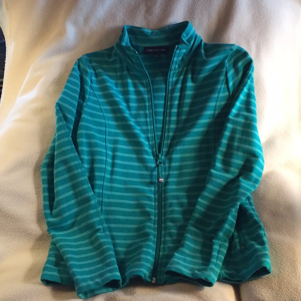 Jones New York Zip front Sweatshirt